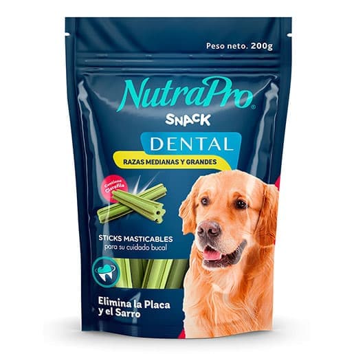 AGRIPAC NUTRAPRO SNACK DENTAL PARA RAZAS MEDIANAS Y GRANDES 200GR