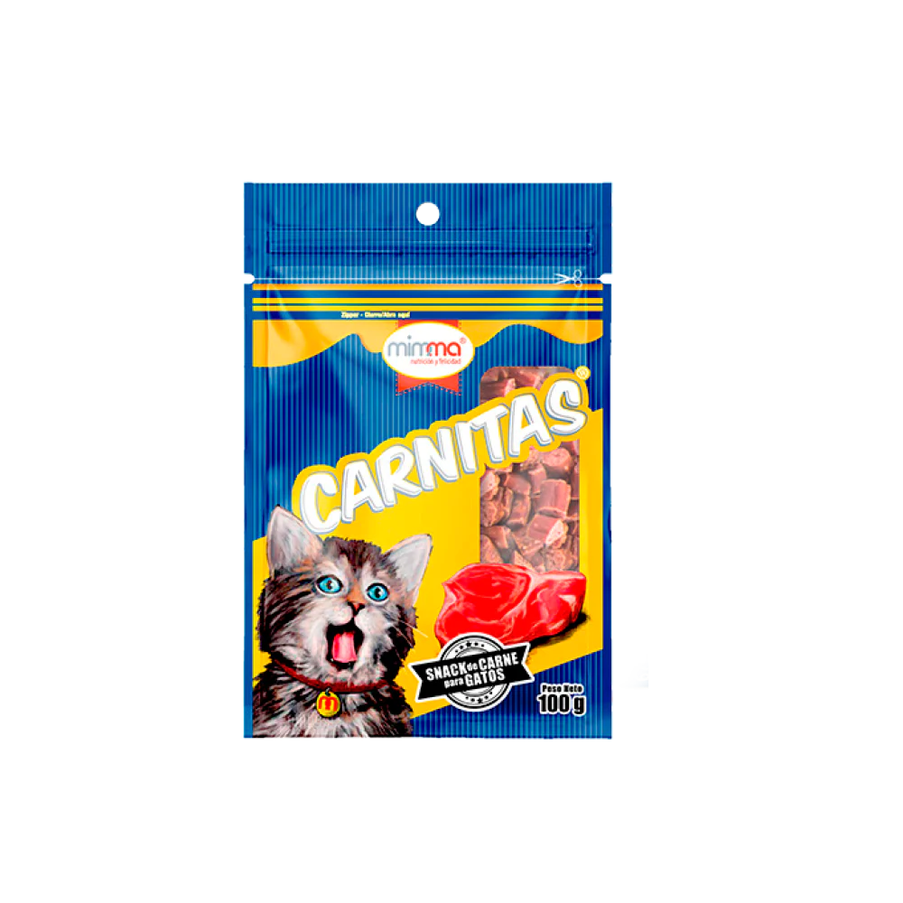 MIMMA CARNITAS SNACK DE CARNNE PARA GATOS 100GR